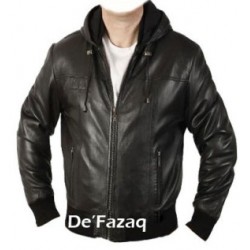 Jaket Kulit Hoodie