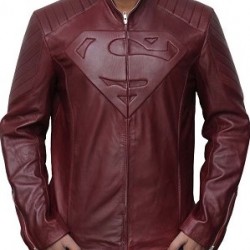 Jaket Kulit Superman